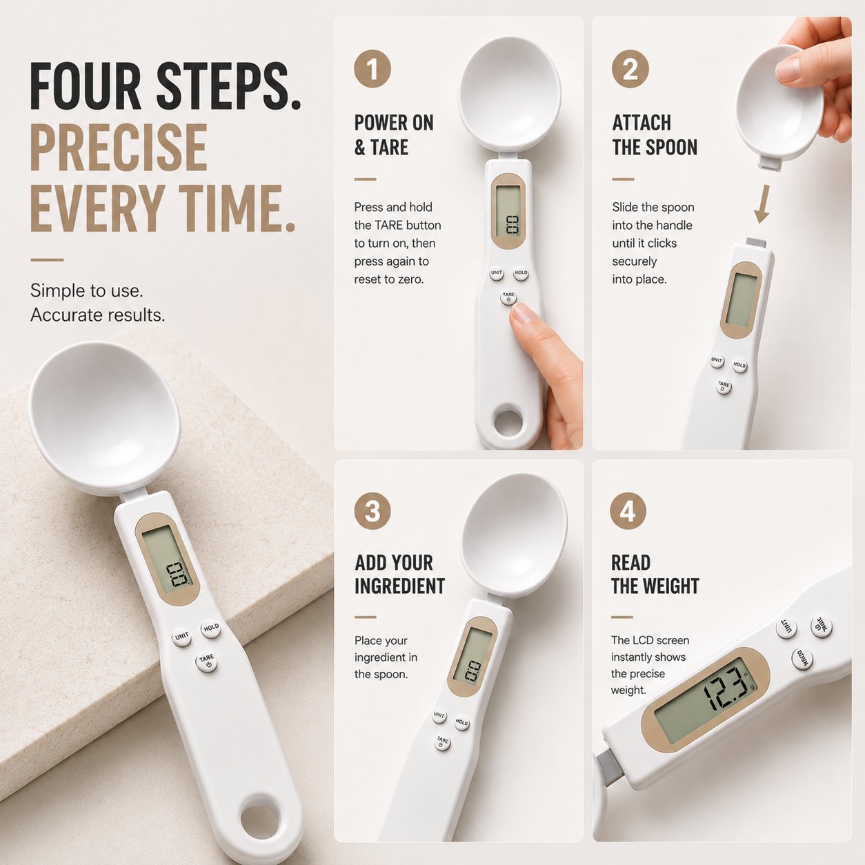 KitchenKlub MeasurePro (Digital Spoon Scale)